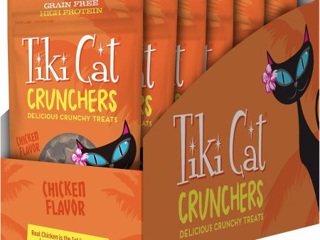 Tiki Cat - Crunchers Dry Cat Treats, Chicken Flavor, Low-Calorie Grain-Free Crunchy Snack, For Adult Cats, 2 oz. Pouch Cheap