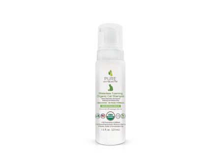 Pure and Natural Pet Organic Waterless Foaming Cat Shampoo(7.5 FL OZ Bottle) Cheap