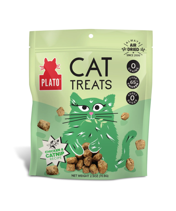 Plato Chicken & Catnip Cat Treats 2.5oz on Sale