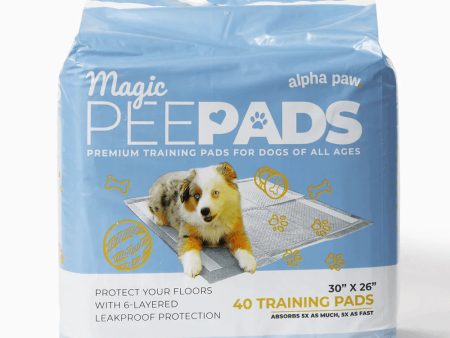 Alpha Paw Magic PeePads Premium Training Pads For Dogs Of All Ages(30X26 Pad Size) Online now