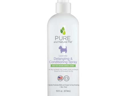 Pure & Natural Pet Detangling & Conditioning Spray(16 FL OZ Bottle) For Cheap