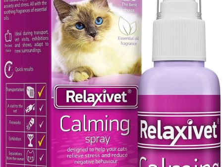 Calming Pheromone Spray Scratch Repellent for Cats Reduce Stress During Travel Online now