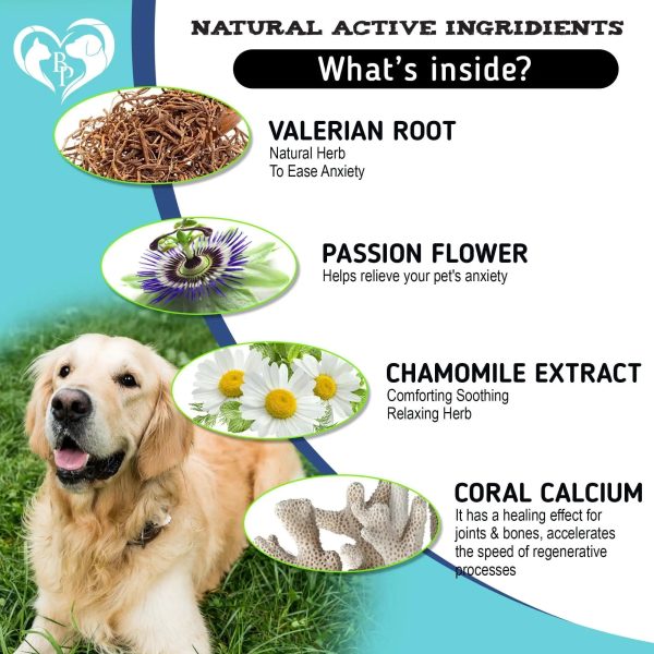 Hemp Calming Chews for Dogs Puppy Pet Separation Anxiety Relief Treats for Dog on Sale