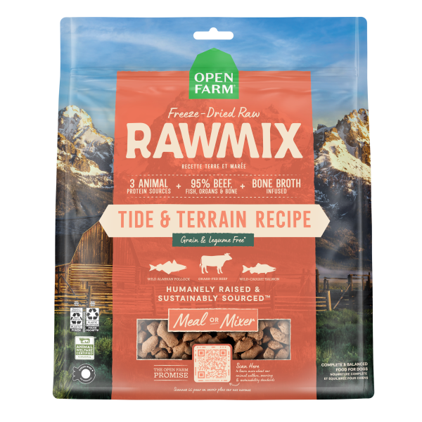 Open Farm Freeze Dried RawMix Tide & Terrain Recipe 13.5oz Supply