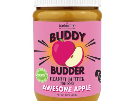 BarkBistro Dog Peanut Butter Awesome Apple Buddy Budder 17oz Online now