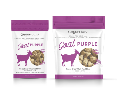 Green JuJu Freeze Dried Goat Purple Whole Food Bites Fashion