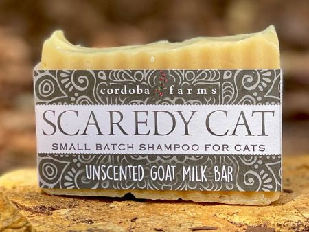 Cordoba Farms- Scaredy Cat Small Batch Shampo for Cats Unscented Goat Milk Bar Online Hot Sale