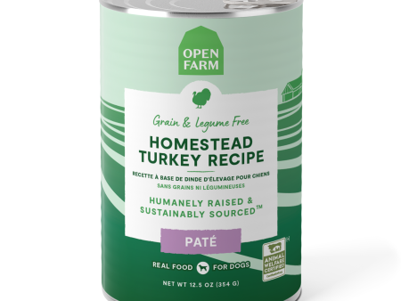 Open Farm Canned Homestead Turkey Recipe Pate 12.5oz Discount