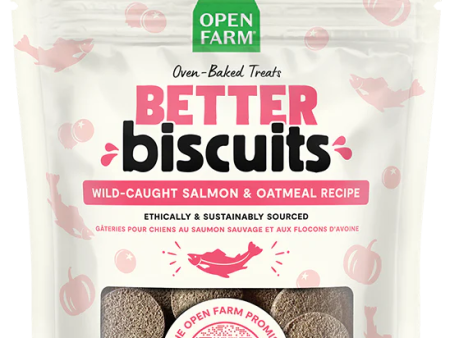 Open Farm Better Biscuits Salmon & Oatmeal Recipe 8oz Hot on Sale