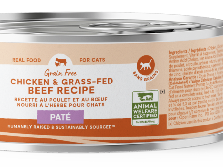 Open Farm Canned Cat Chicken & Grass Fed Beef Recipe Pate Online Sale