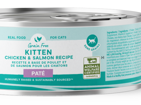 Open Farm Canned Cat Kitten Chicken & Salmon Recipe Pate For Discount