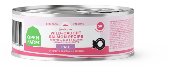 Open Farm Canned Cat Wild Caught Salmon Recipe Pate Sale