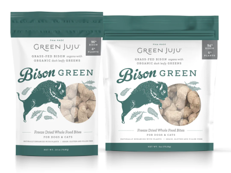 Green JuJu Freeze Dried Bison Green Whole Food Bites Hot on Sale