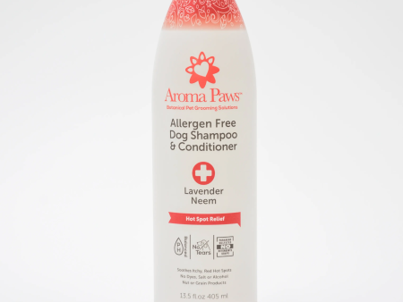 Aroma Paws Allergen Free Hot Spot Relief Dog Shampoo 13.5oz Fashion