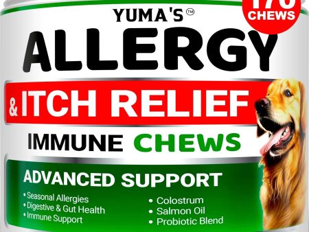 Dog Allergy Relief Chews Dog Itching Skin Relief Treatment Pills 170 Treats For Discount