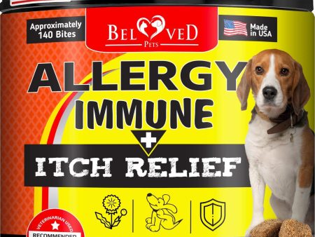 Dog Anti Itch Allergy Relief Chews Dry Itchy Skin Hot Spot Treatment with Omega3 Online now