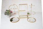 Set Of Three Tabletop Jewelry Stand With Mirror Bases For Cheap