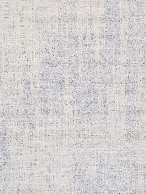 Amari Collection Hand-Loomed Bsilk & Wool Grey Area Rug- 8  1  X 10  0  For Sale