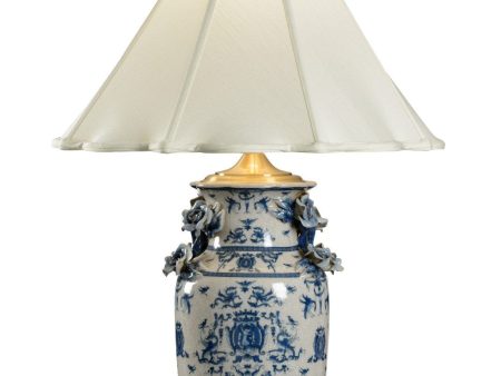 Blue White With Dragons Lamp For Sale