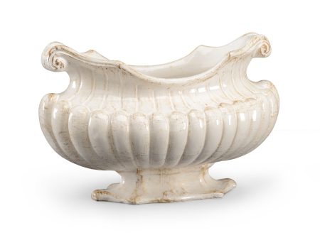 Antique White Oval Pot For Cheap