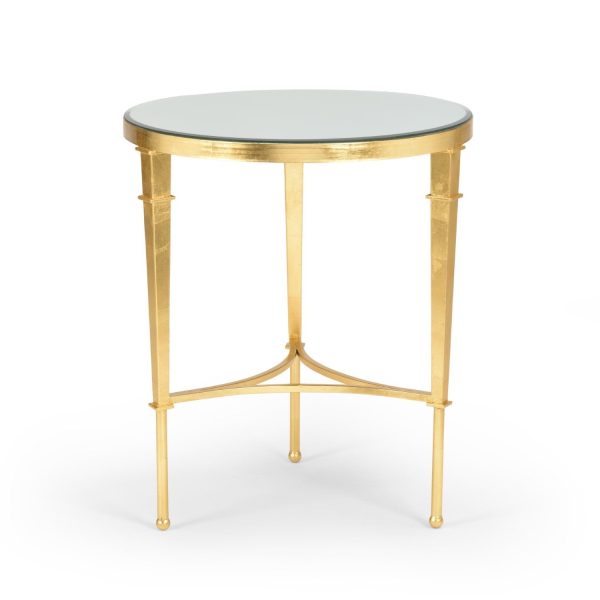 Round Gold Regent Table For Sale