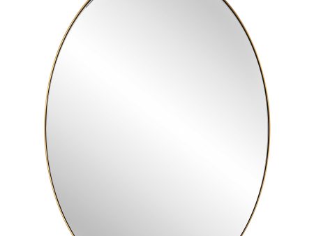 Cabell Brass Oval Mirror Cheap