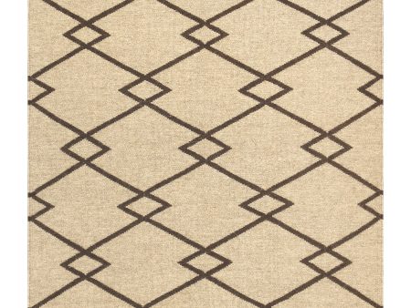 Navajo Style Hand-Woven Wool Mocha Area Rug- 3  1  X  4 10  Online