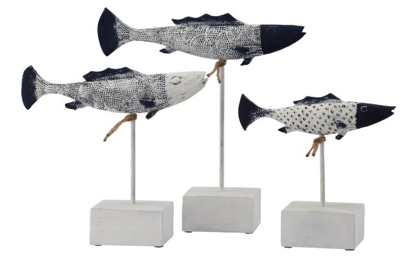 Antique Fish Statues, Set of 2 For Sale