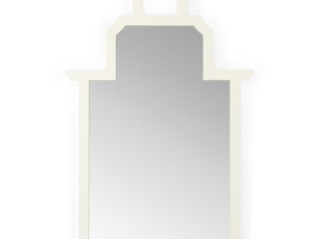 Pagoda Mirror - White Cheap