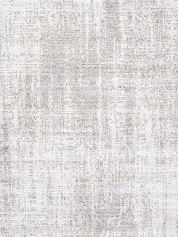 Amari Collection Hand-Loomed Bsilk & Wool Taupe Area Rug- 5  3  X 7  8  For Sale