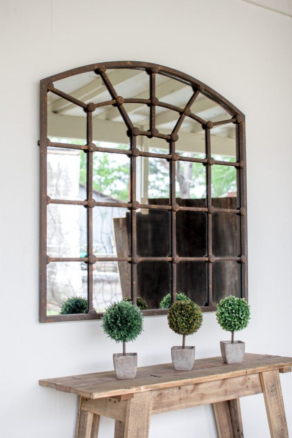 Arched Iron Mirror Online Hot Sale