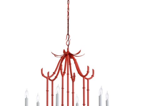 Bamboo Chandelier - Red Online Hot Sale