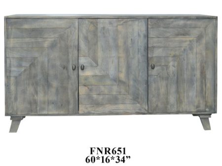 3 Geometric Door Sideboard Hot on Sale