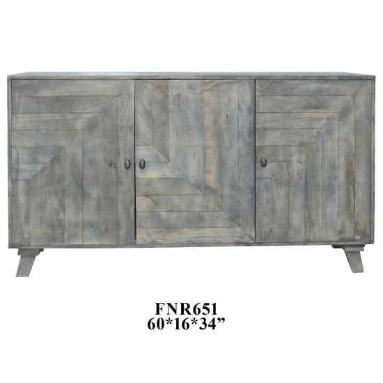 3 Geometric Door Sideboard Hot on Sale