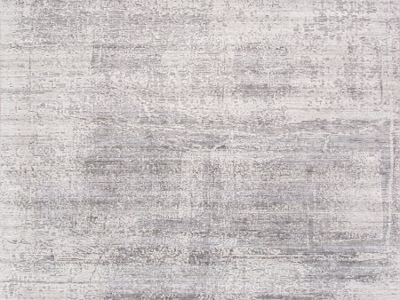 Amari Collection Hand-Loomed Bsilk & Wool Silver Area Rug- 8  1  X 10  1  Hot on Sale