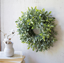 Artificial Sage Wreath 15  Dia. For Cheap