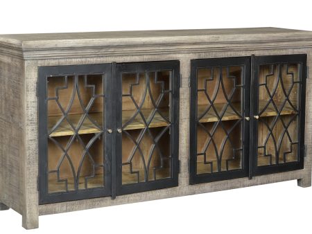 4 Metal Door Sideboard Online now