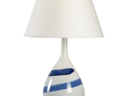 Blue Swirl Lamp For Sale