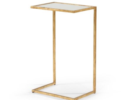 Matteson Gold Side Table For Sale