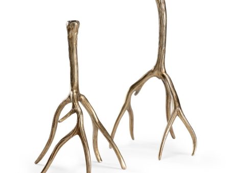 Antler Hall Candlesticks (S2) For Cheap