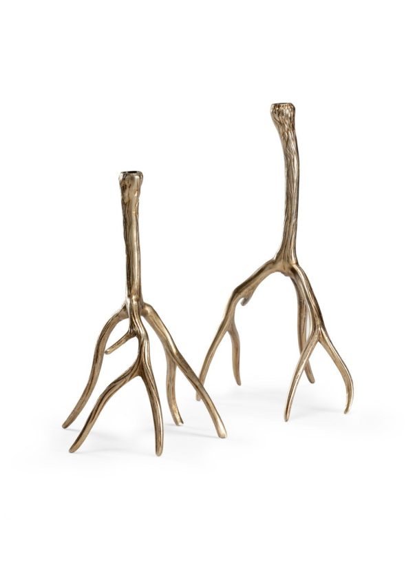 Antler Hall Candlesticks (S2) For Cheap