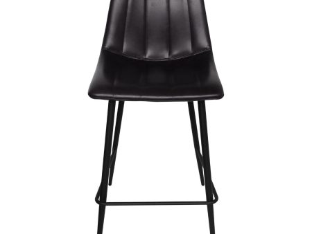 Alibi Counter Stool Matt Black-Set Of Two For Cheap