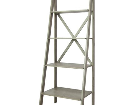 White Wash Pine Angled Etagere Sale