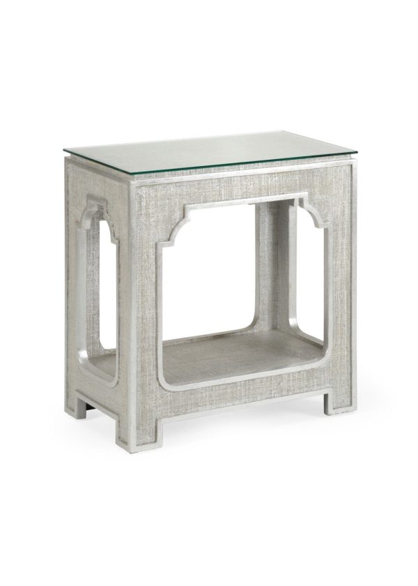 Yangon Side Table - Silver For Sale