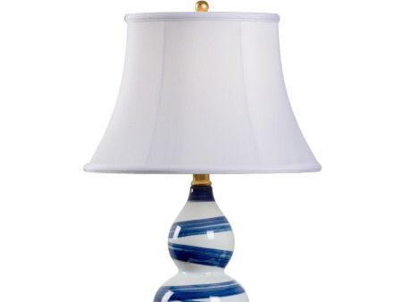 Blue And White Swirl Lamp Supply