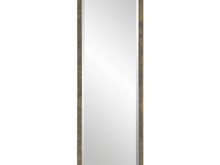 Abanu Ribbed Gold Dressing Mirror Hot on Sale