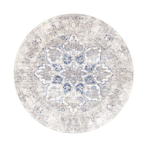 Efes Design L. Grey Fabric Area Rug- 8  0  X 8  0  Online Hot Sale