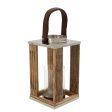 12  Wooden Hurricane Holder, Natural Online Sale