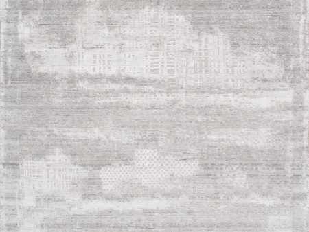 Amari Collection Hand-Loomed Bsilk & Wool Ivory Area Rug- 5  5  X 7  8  Online now