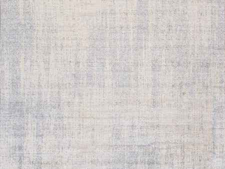 Amari Collection Hand-Loomed Bsilk & Wool Grey Area Rug- 8  1  X 10  0  For Sale